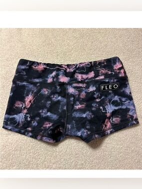 FLEO Dark Mist Shorts Booty Workout CrossFit OGs Purple Pink Black